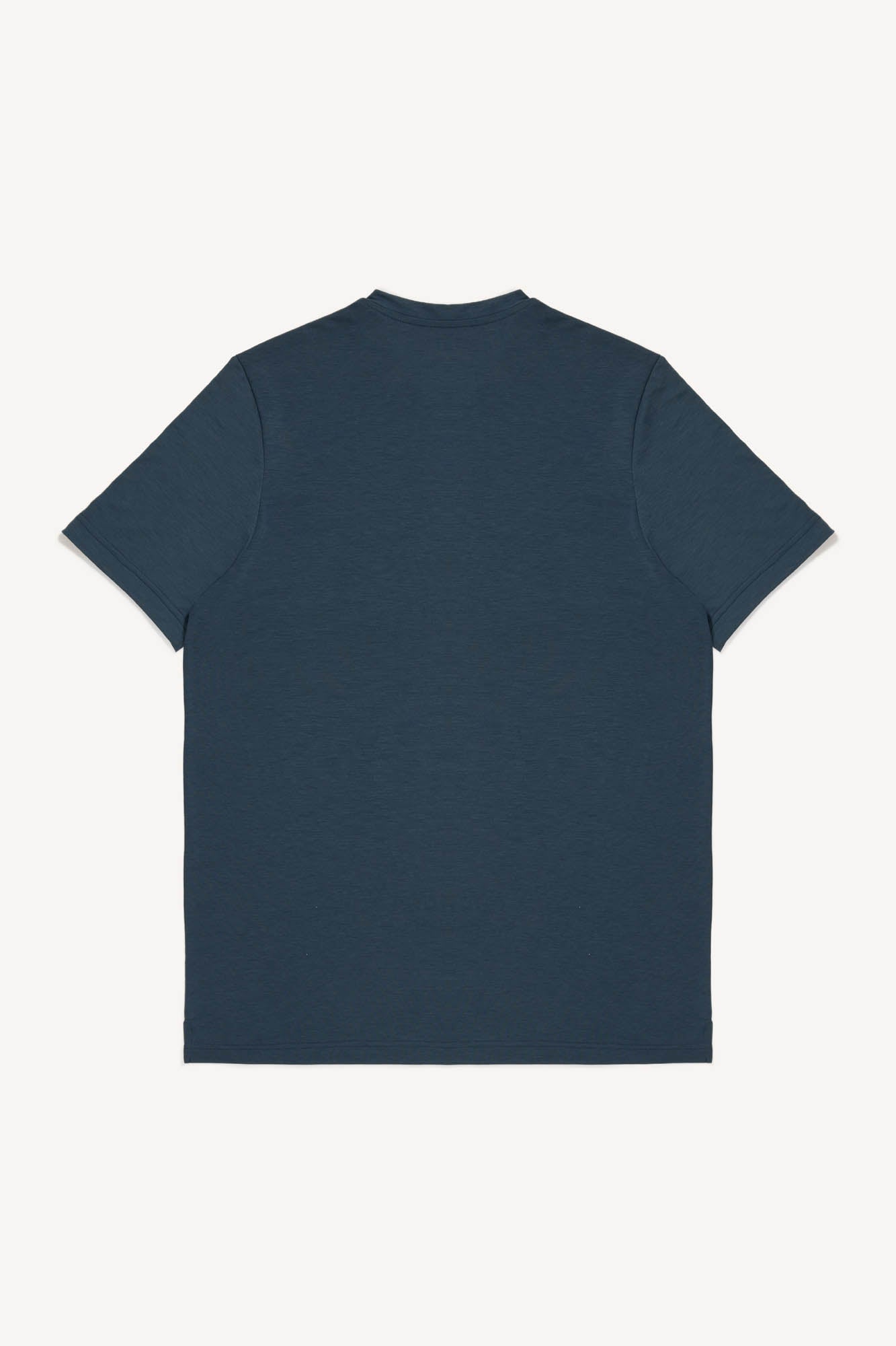 Blue grey cashmere t-shirt on a white background