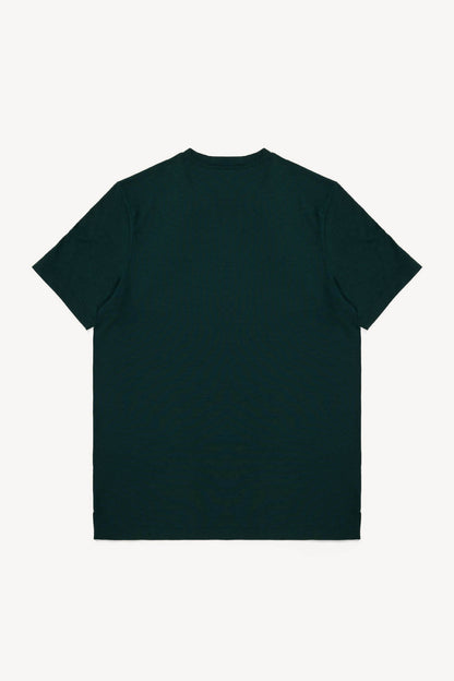 Dark green t-shirt on a white background