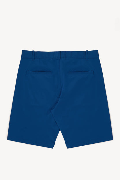 Blue shorts on a white background