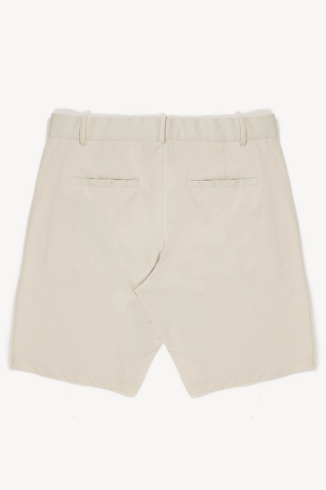 Tan shorts on a white background